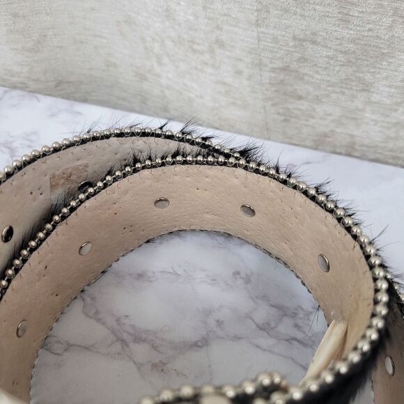 Christine Alexander Pony Hair Cowhide Western Rhinestone Crystal Belt main image 4